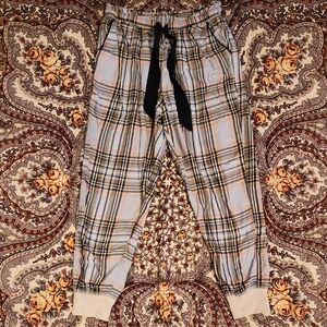Aerie Multicolor Plaid Lounge Pants — Size Medium